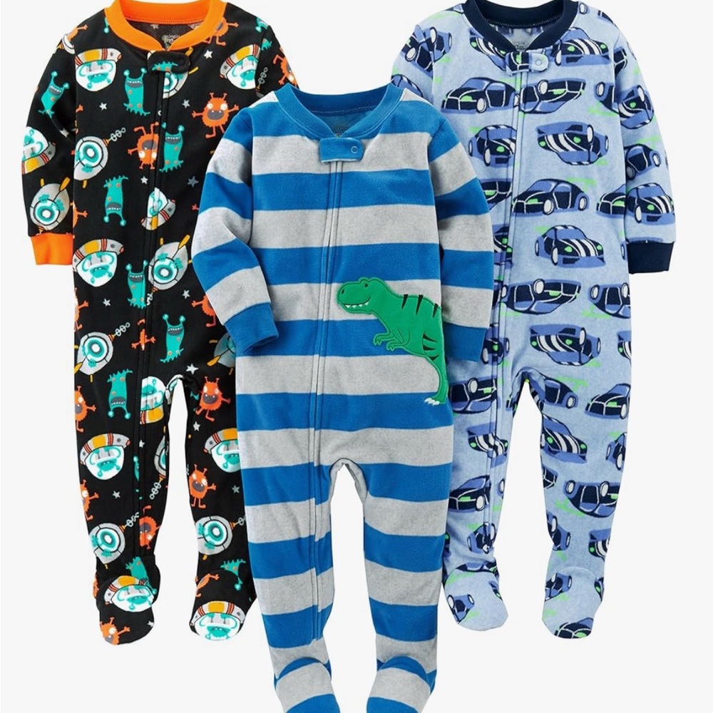 NWT Carter's 18M Pajama Set - Black, Blue, Gray